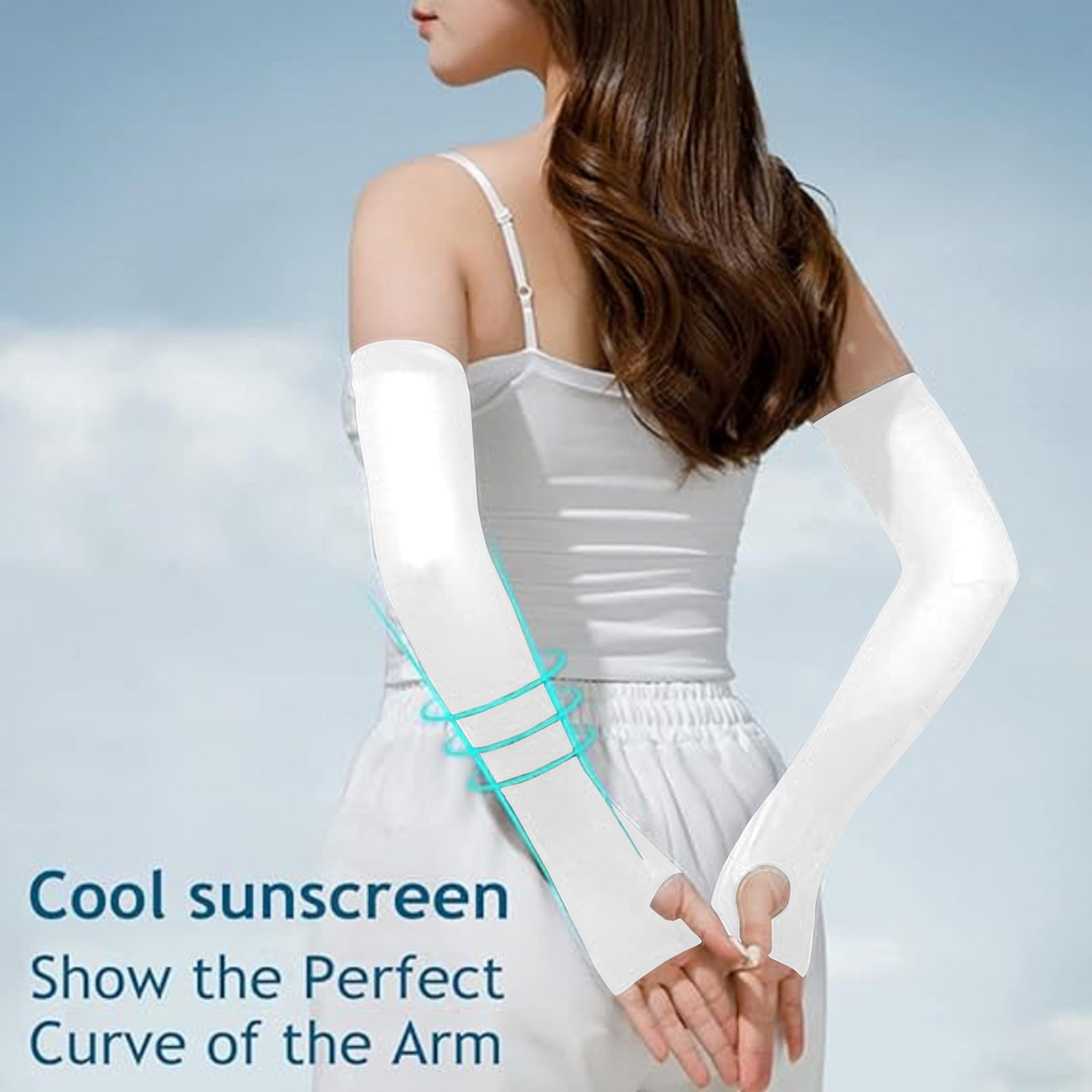 TRENDMALLS Arm Sleeves, Cooling UV Sun Protection Sports Compression for Men/Women/Kids - Image 5