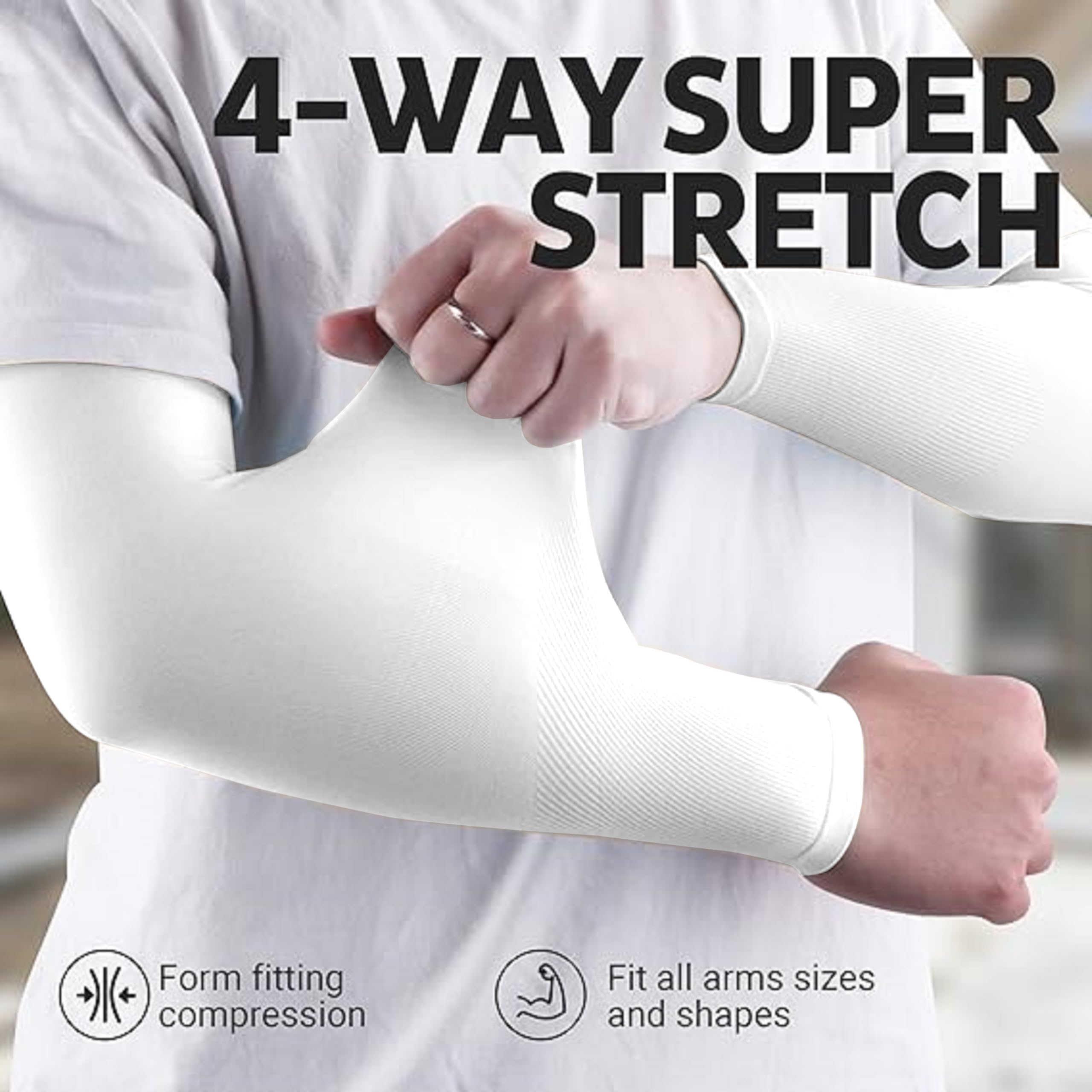 TRENDMALLS Arm Sleeves, Cooling UV Sun Protection Sports Compression for Men/Women/Kids - Image 4