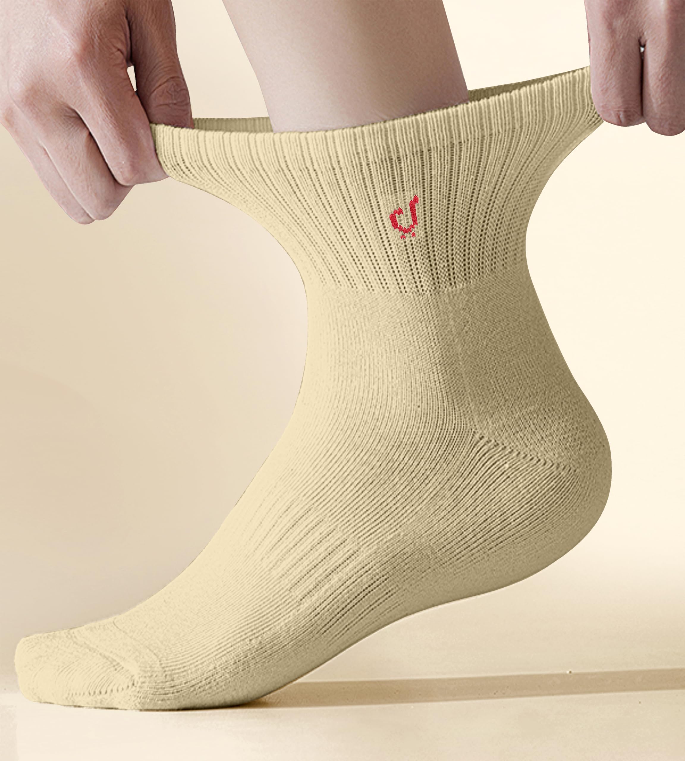 TRENDMALLS Cotton Blend Socks for Men & Womens, Ankle Length Fit, Arch Support Running Unisex Free Size (Packs of 3 & 6) - Image 3