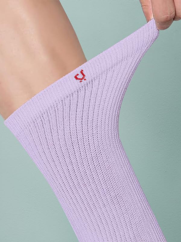 TRENDMALLS Cotton Blend Socks for Men & Womens, Crew Length Fit, Arch Support Running Unisex Free Size (Packs of 3 & 6) - Image 6