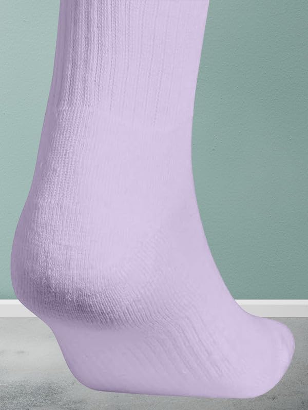 TRENDMALLS Cotton Blend Socks for Men & Womens, Crew Length Fit, Arch Support Running Unisex Free Size (Packs of 3 & 6) - Image 7