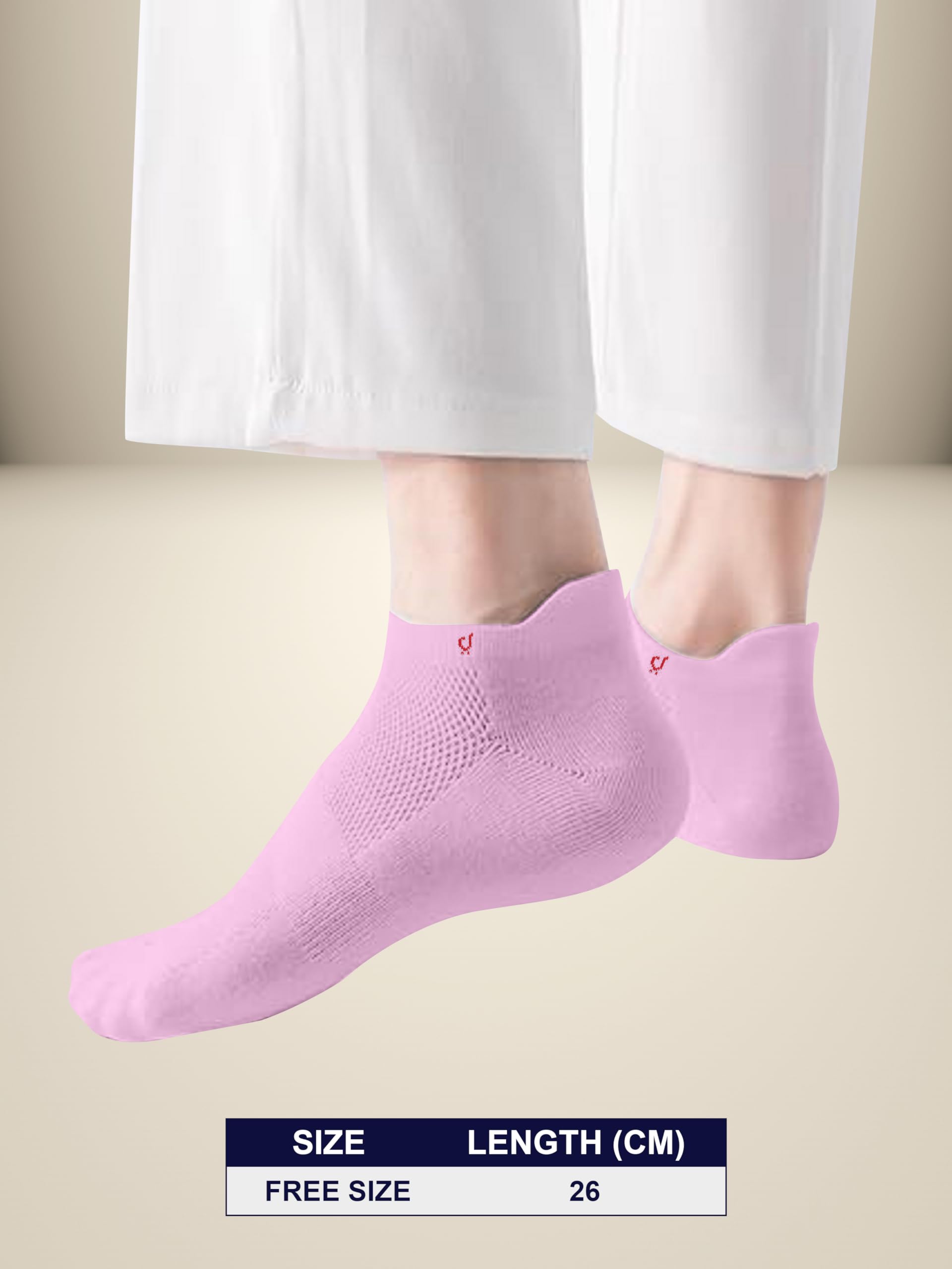 TRENDMALLS Cotton Blend Socks for Men & Womens, Heel Tab Length Fit, Arch Support Running Unisex Free Size (Packs of 3 & 6) - Image 5