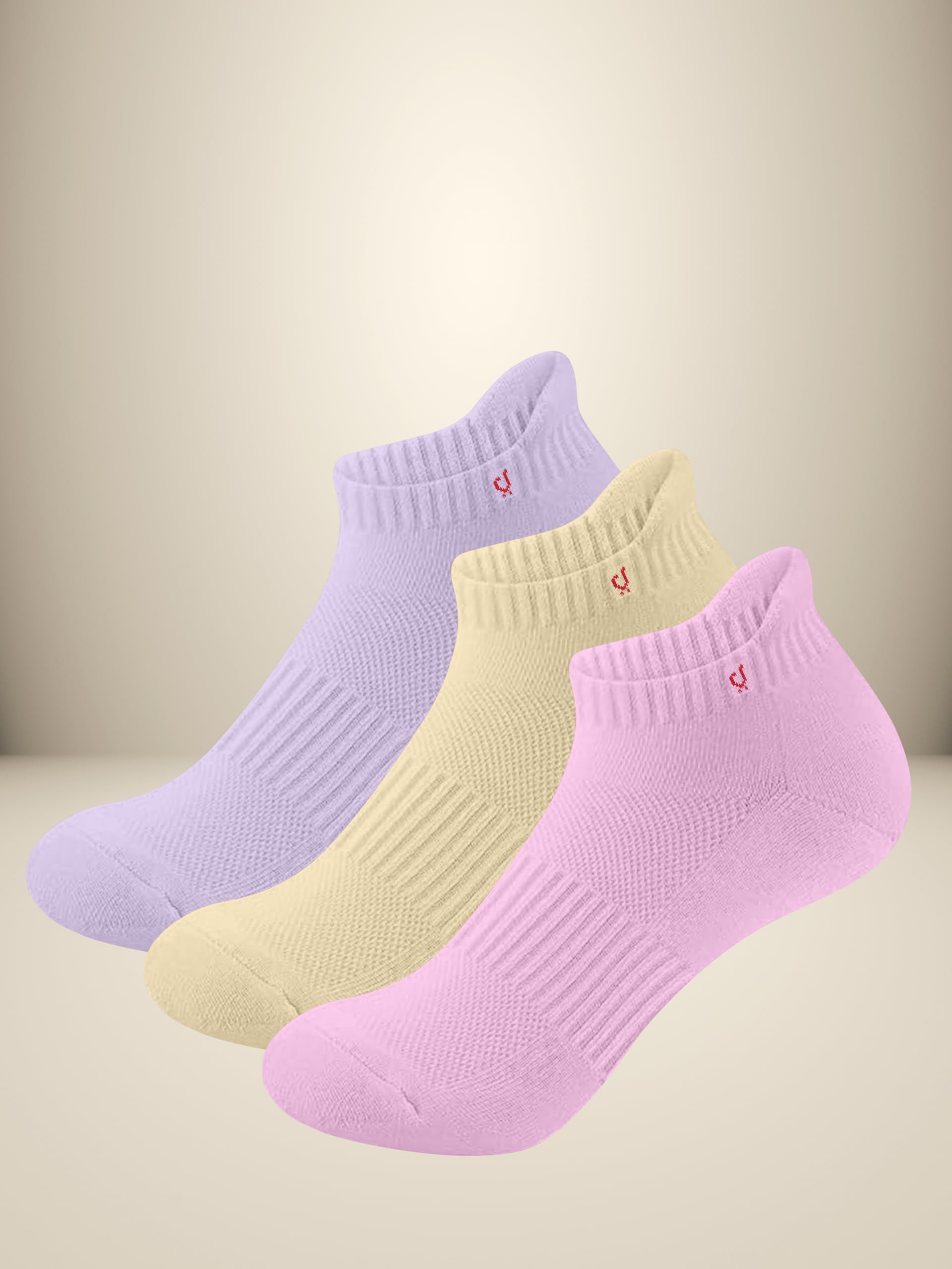 TRENDMALLS Cotton Blend Socks for Men & Womens, Heel Tab Length Fit, Arch Support Running Unisex Free Size (Packs of 3 & 6) - Image 6