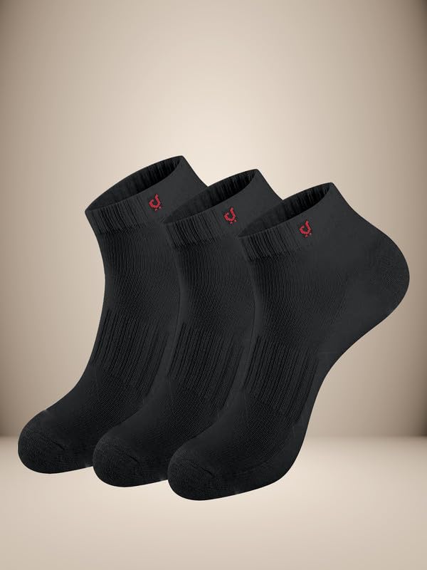 TRENDMALLS Cotton Blend Socks for Men & Womens, Sneakers Length Fit, Arch Support Running Unisex Free Size (Packs of 3 & 6) - Image 6