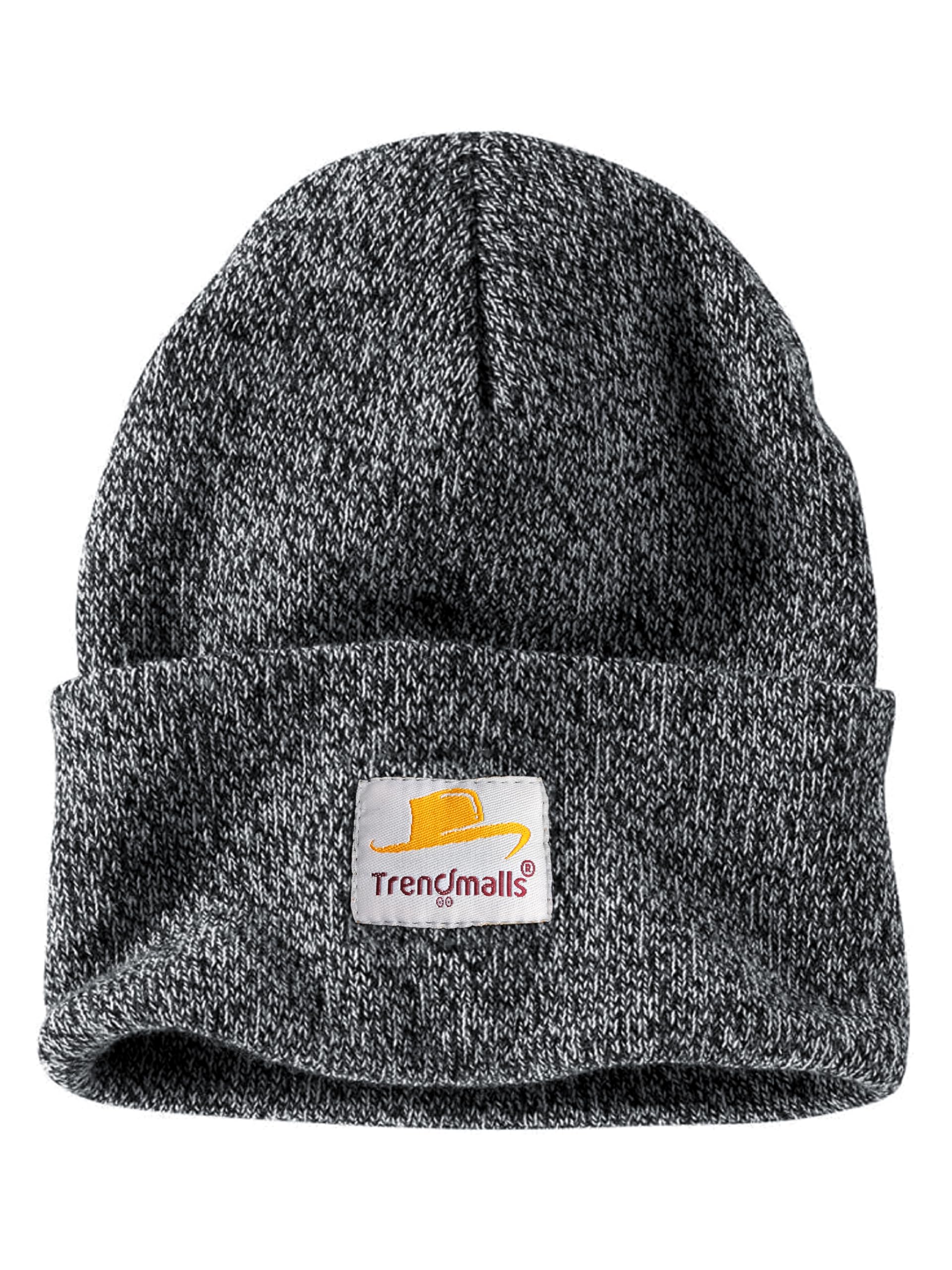 TRENDMALLS Mens/Women/Kids Cap Unisex Hat Knit Cuffed Beanie Charcoal Black - Image 8