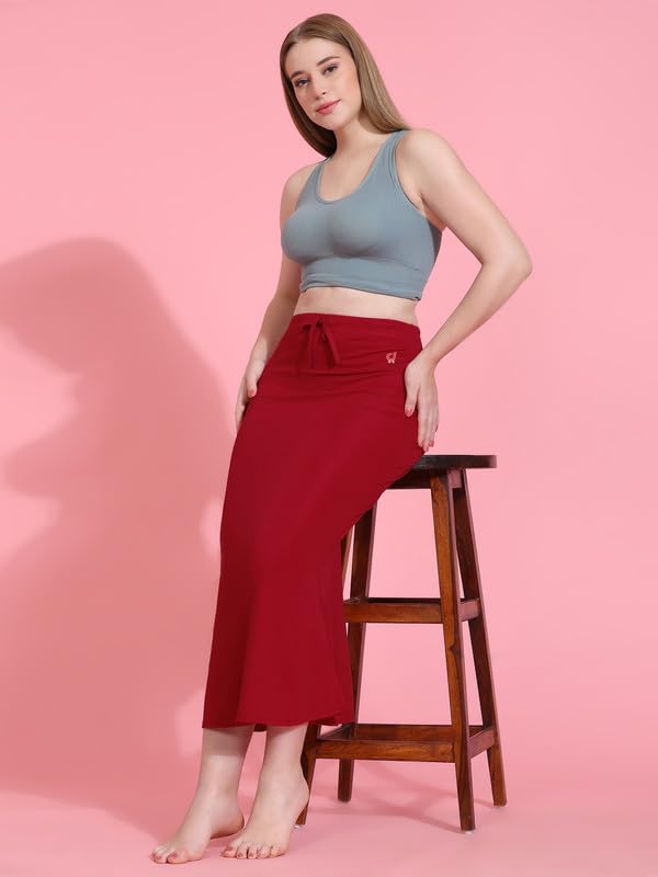 TRENDMALLS Spandex Saree Shapewear Petticoat for Women, Cotton Blended, Skirts for Women, Shape wear Dress - Image 6