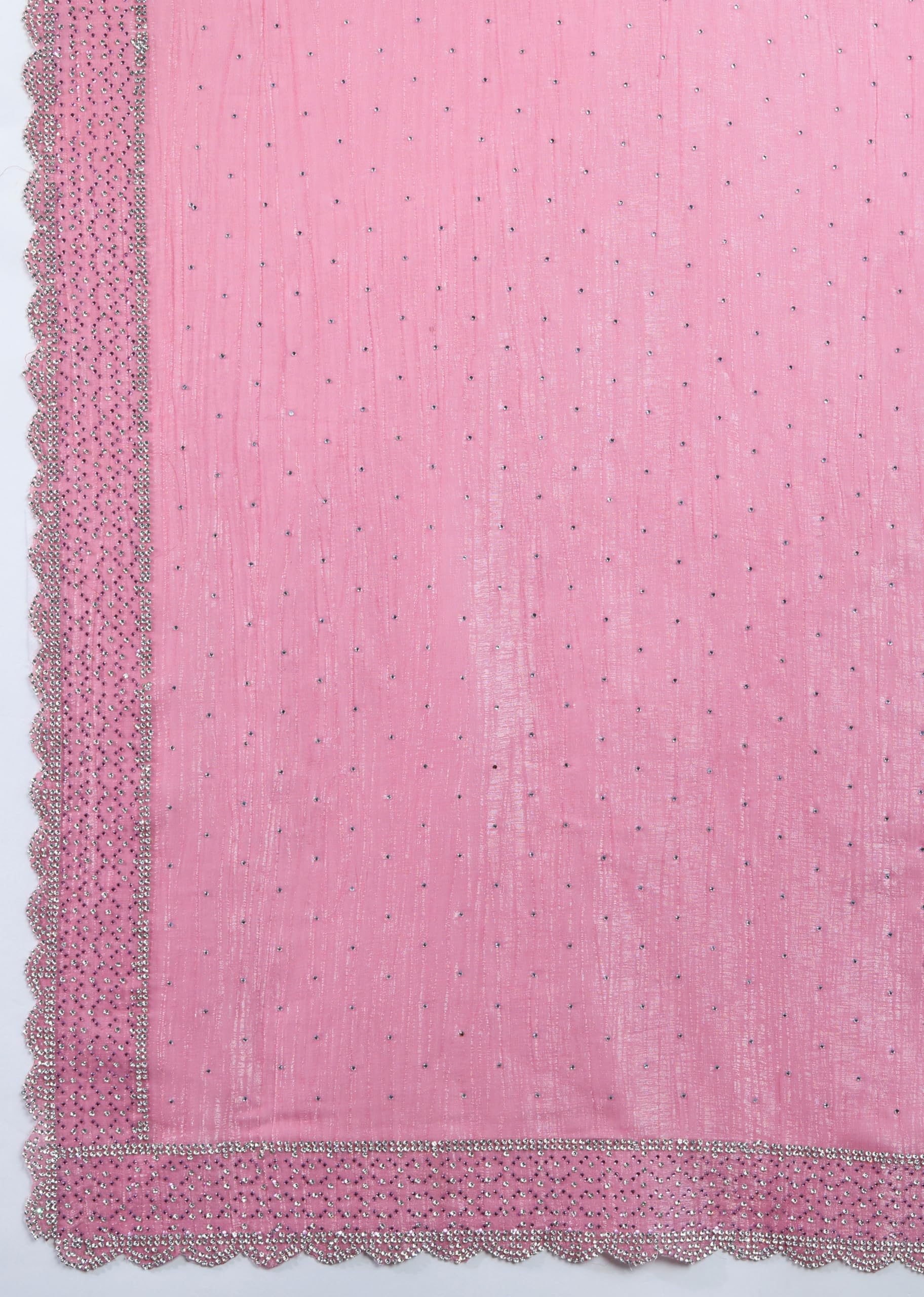 TRENDMALLS Women's Art Silk Siroski Work Saree with Unstitch Blouse Piece - Image 9