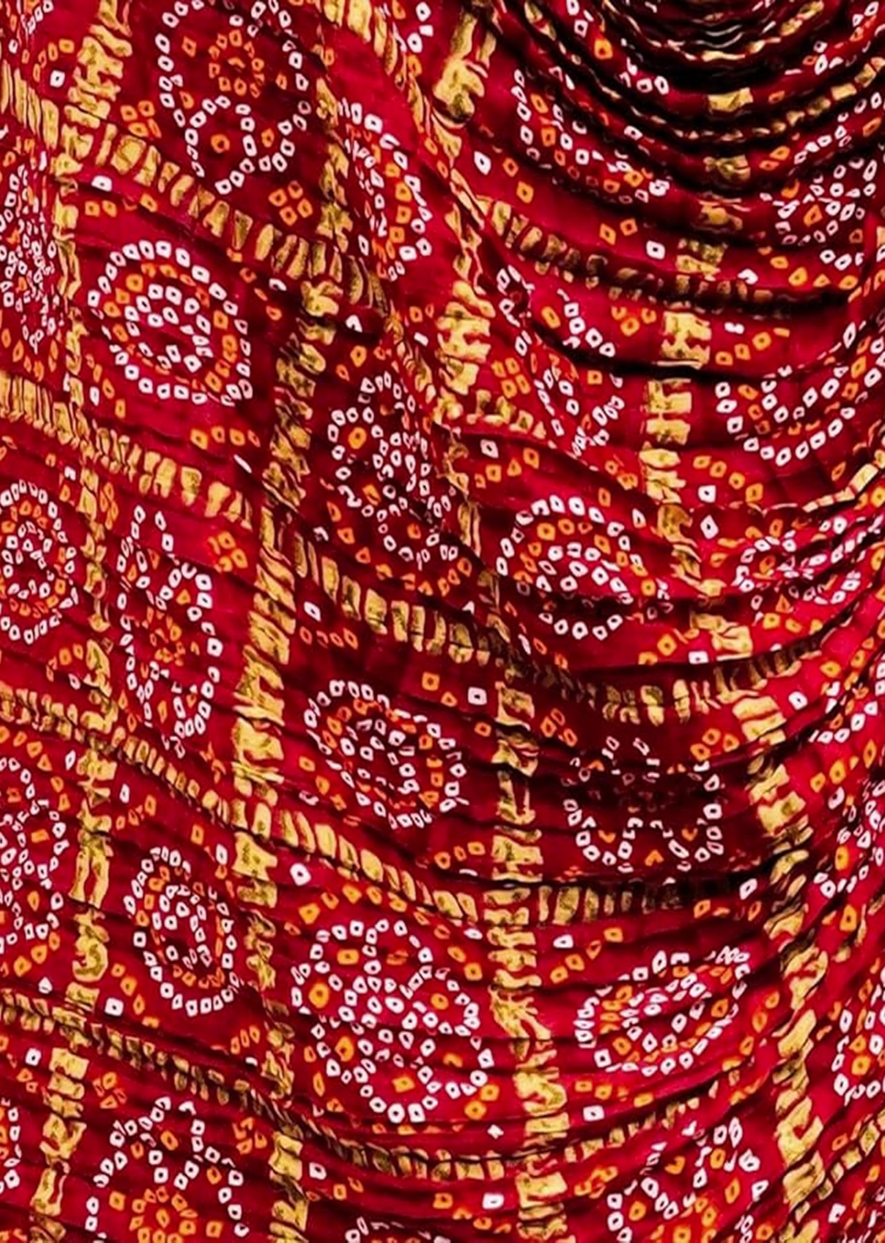 TRENDMALLS Women's Bandhej Chinon Silk Dupatta - Image 6