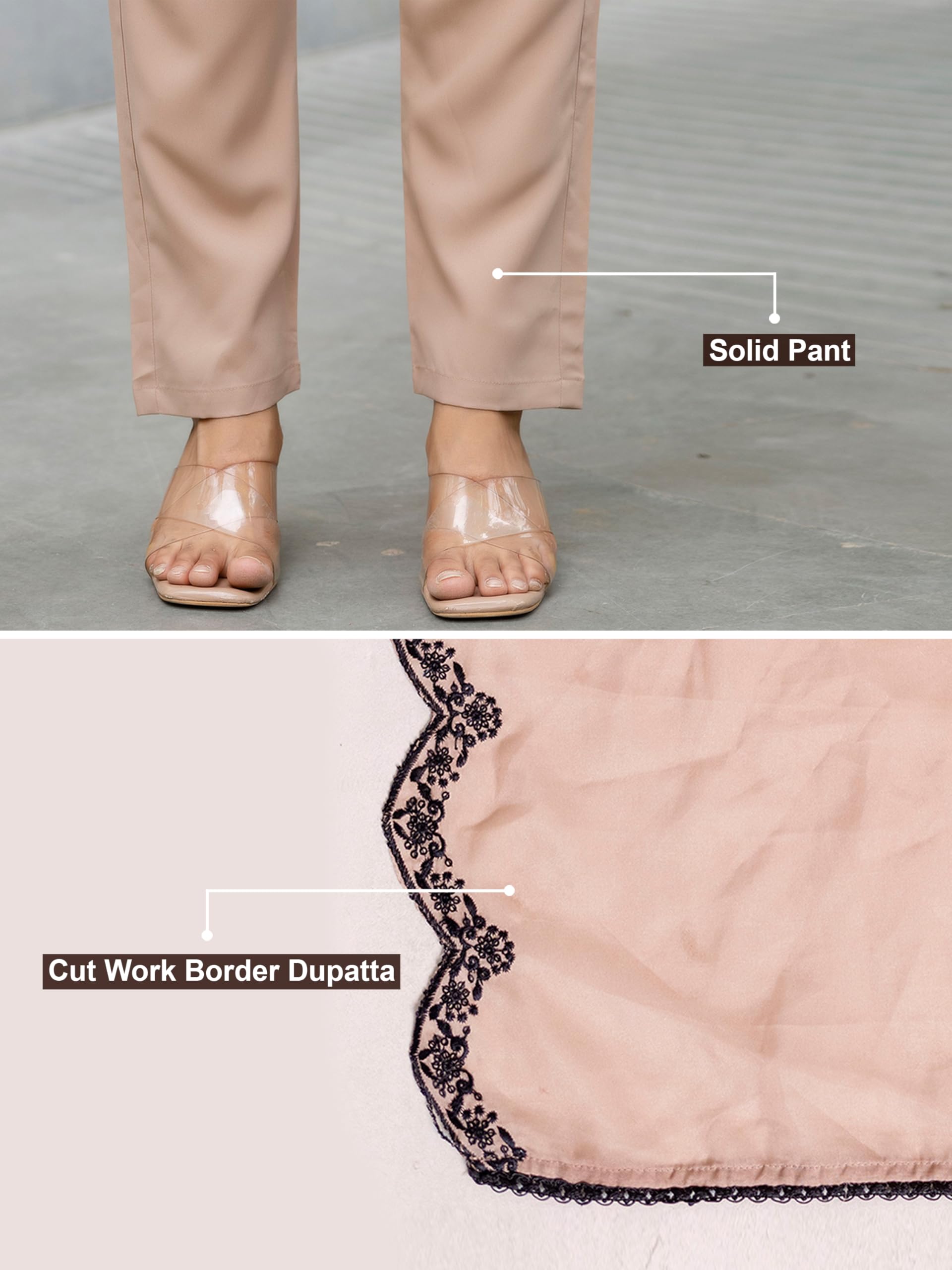 TRENDMALLS Women's Organza Embroidery Anarkali Kurta Pant Salwar Suit Set Kurta Set for Women - Image 5